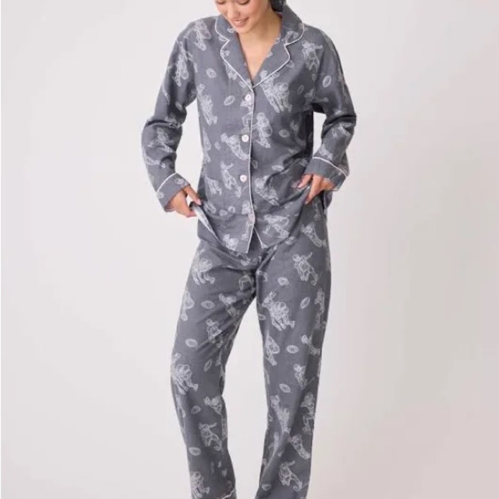 PJ Salvage football Patterned Pajama Set